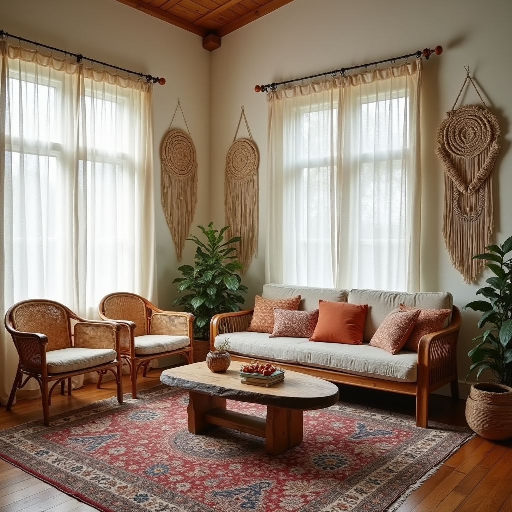 vintage boho living room 2