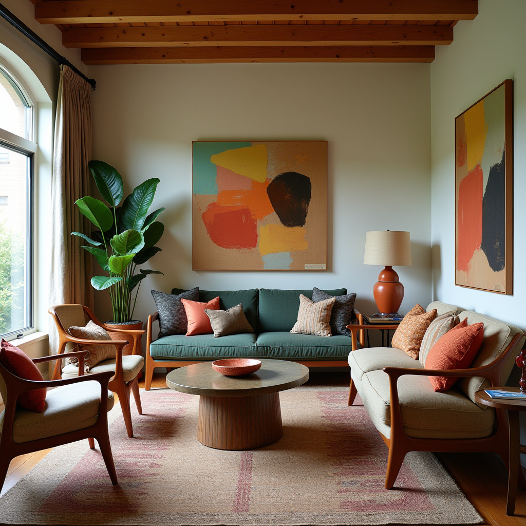 vintage boho living room 23
