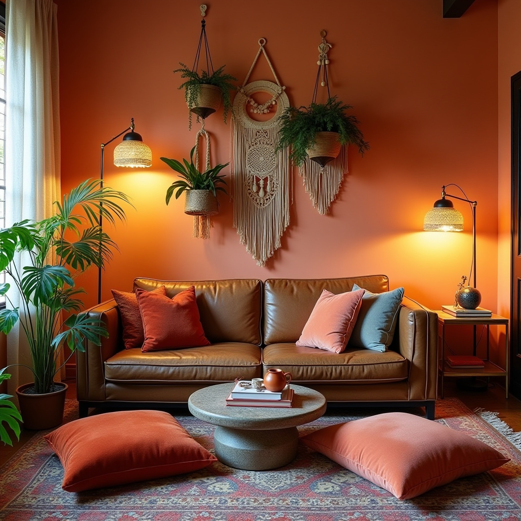 vintage boho living room 3