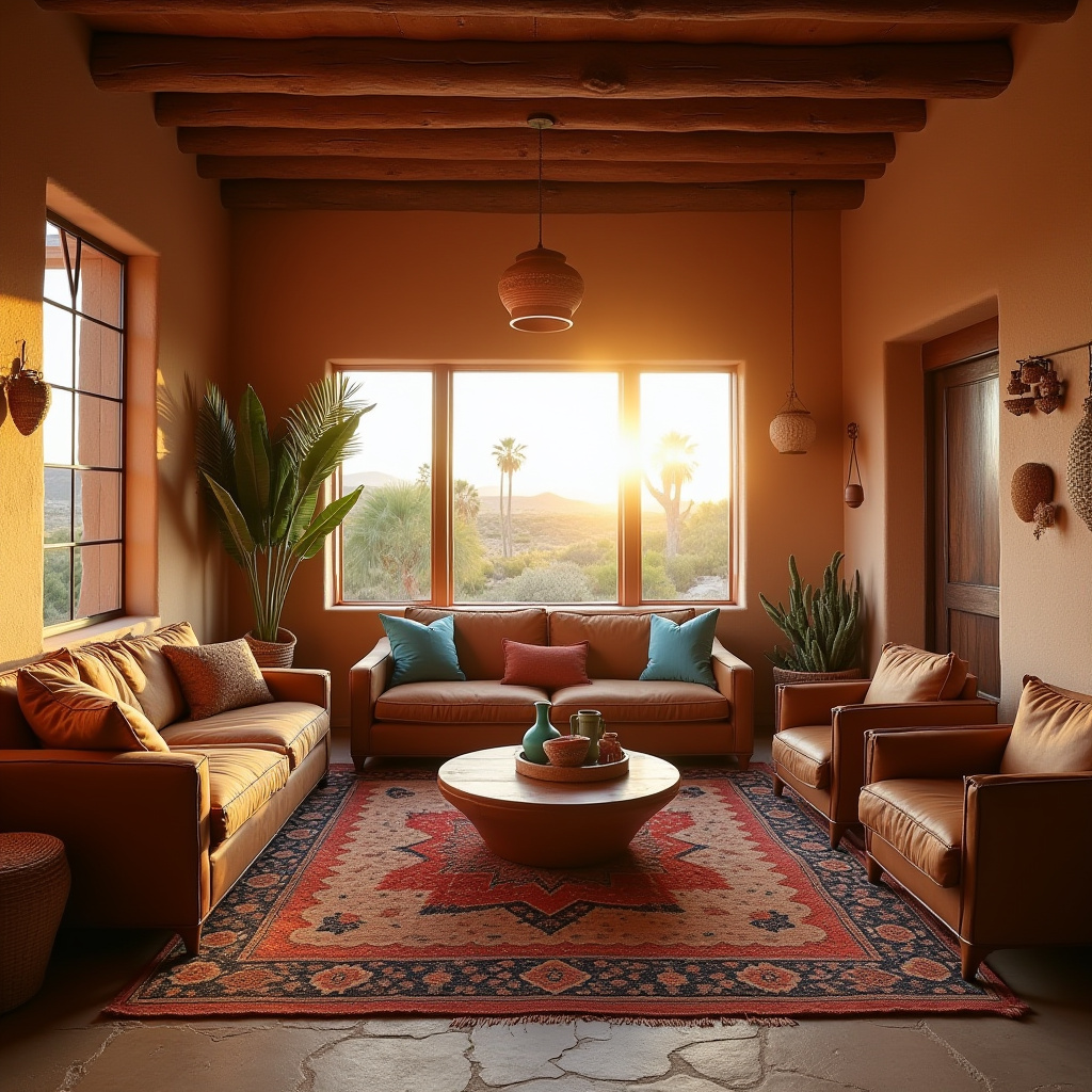 vintage boho living room 38