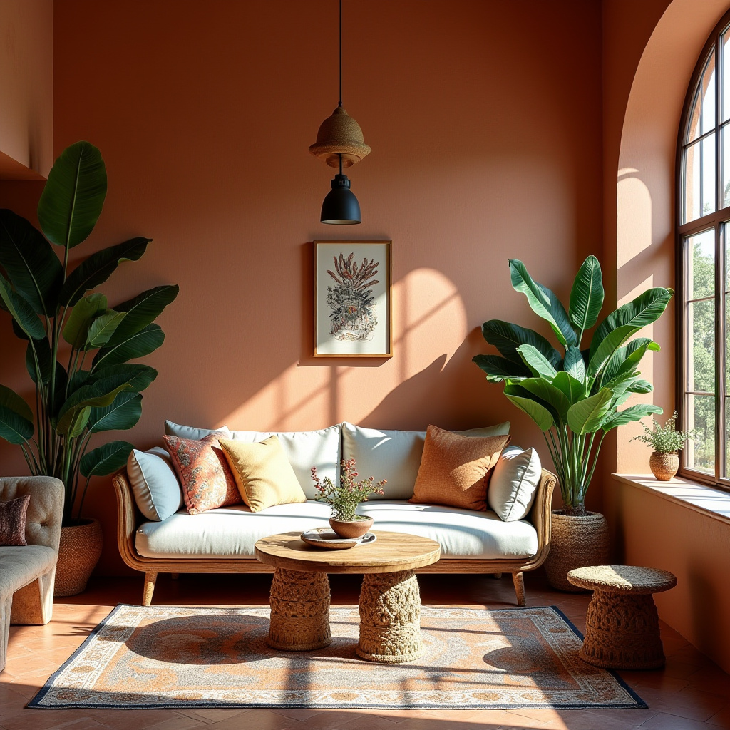 vintage boho living room 5