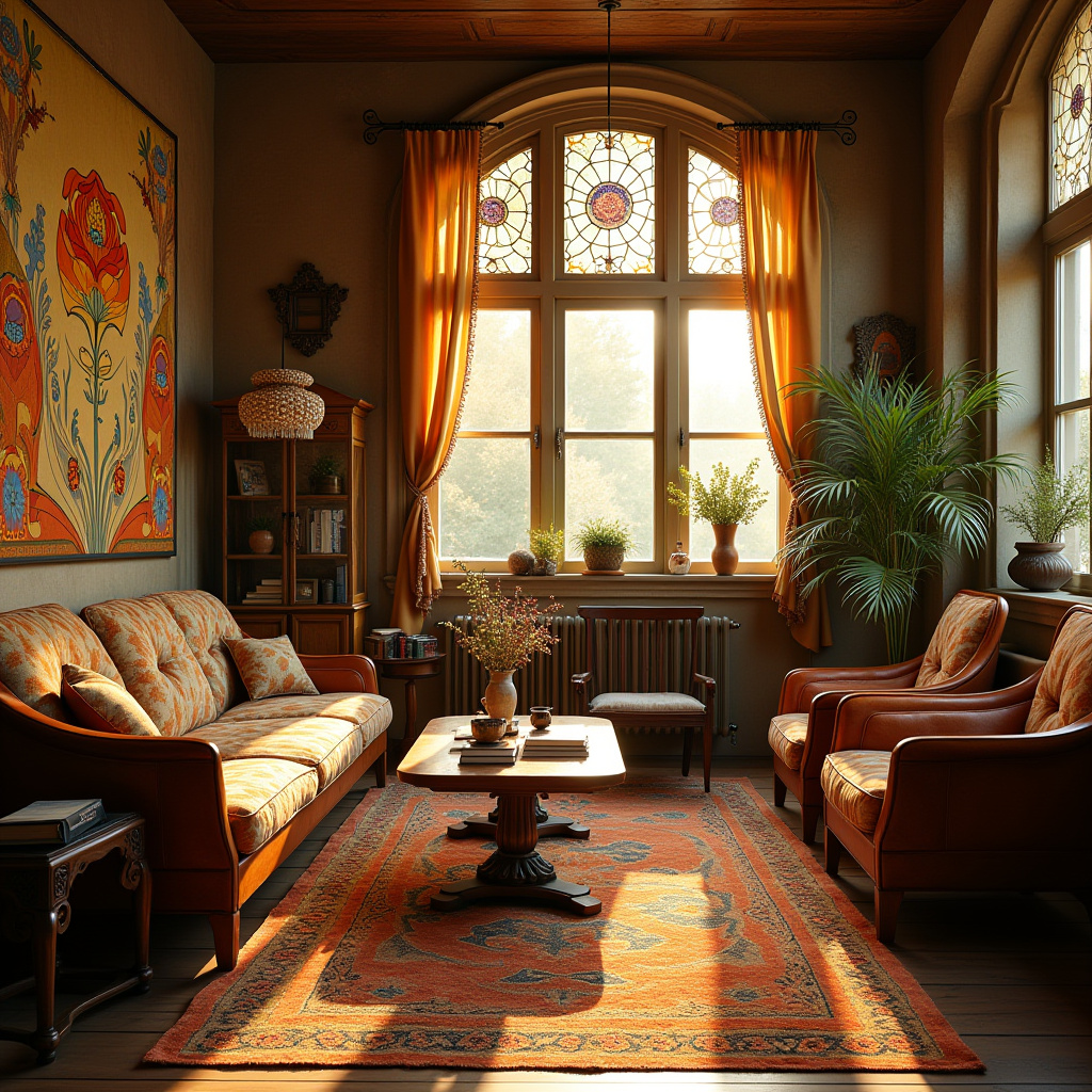vintage boho living room 9
