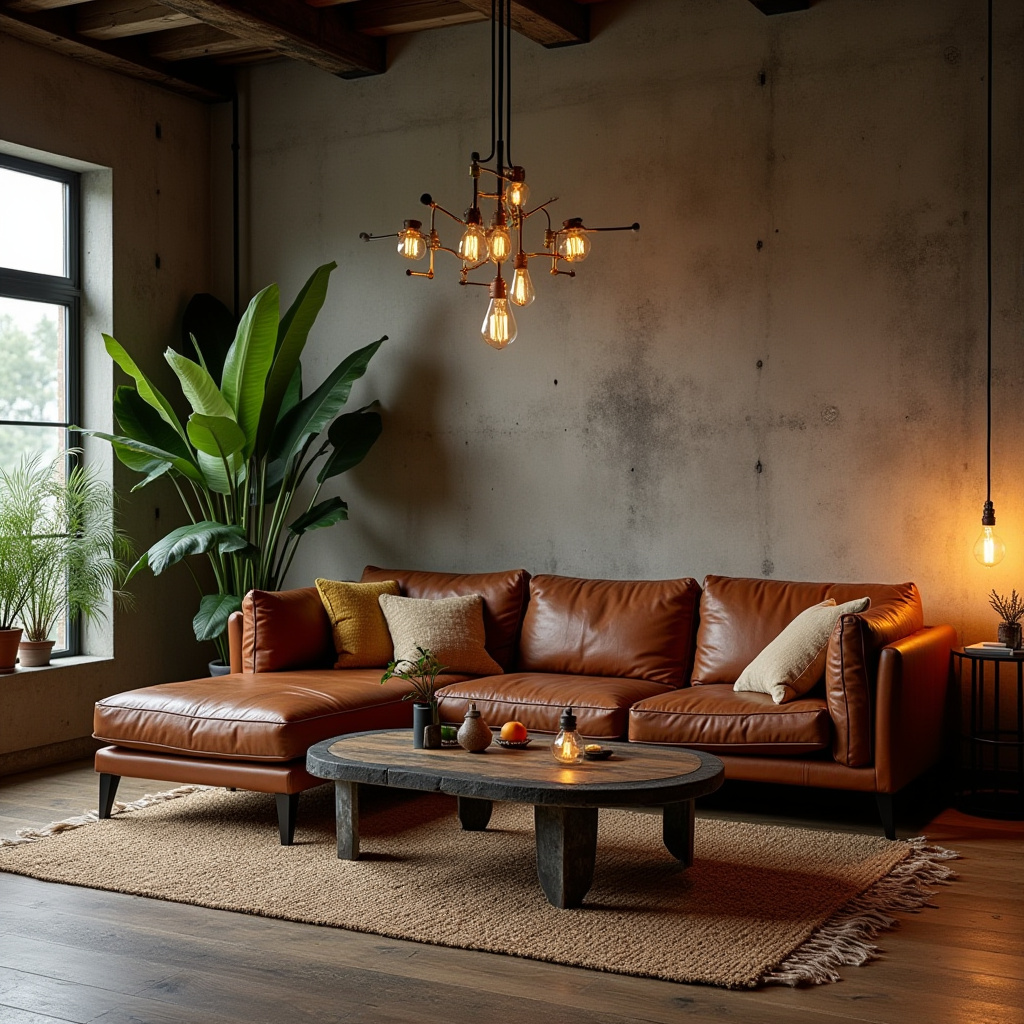 warm boho living room 18