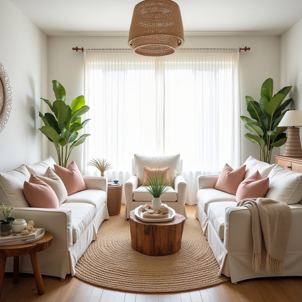 warm boho living room 20