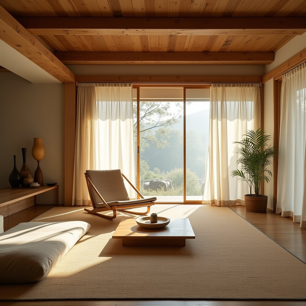 warm boho living room 23