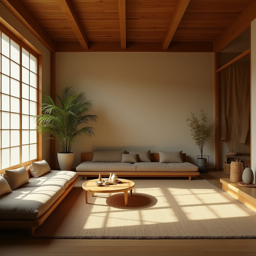 warm boho living room 24