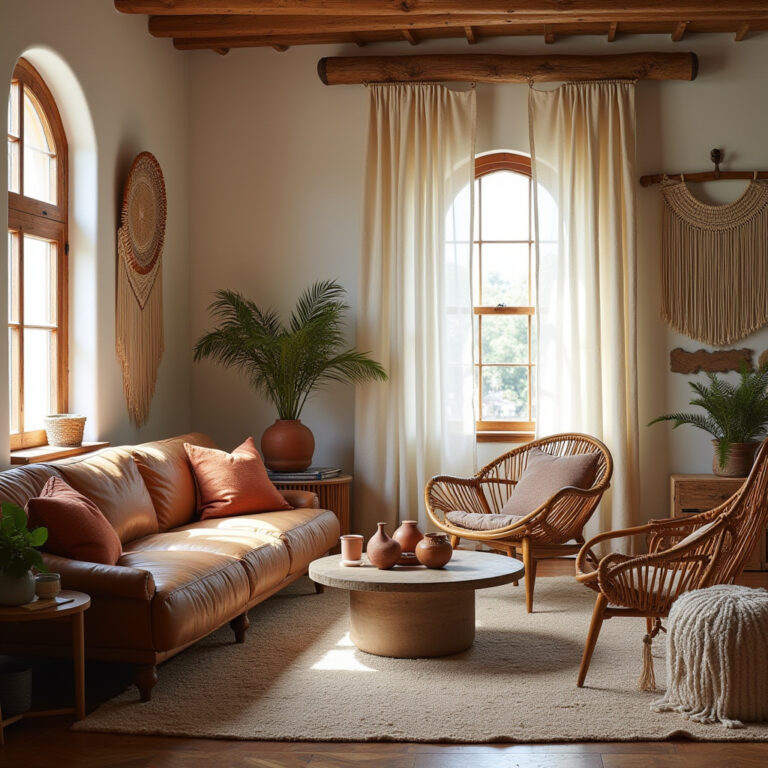 western boho living room 1