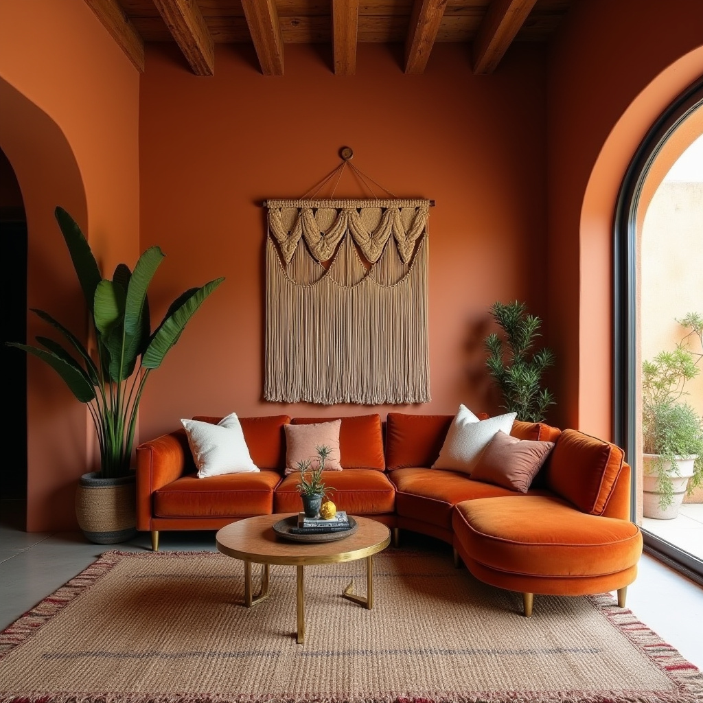 western boho living room 11
