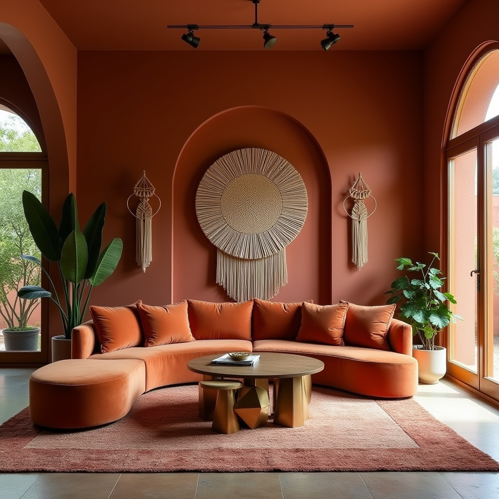 western boho living room 12