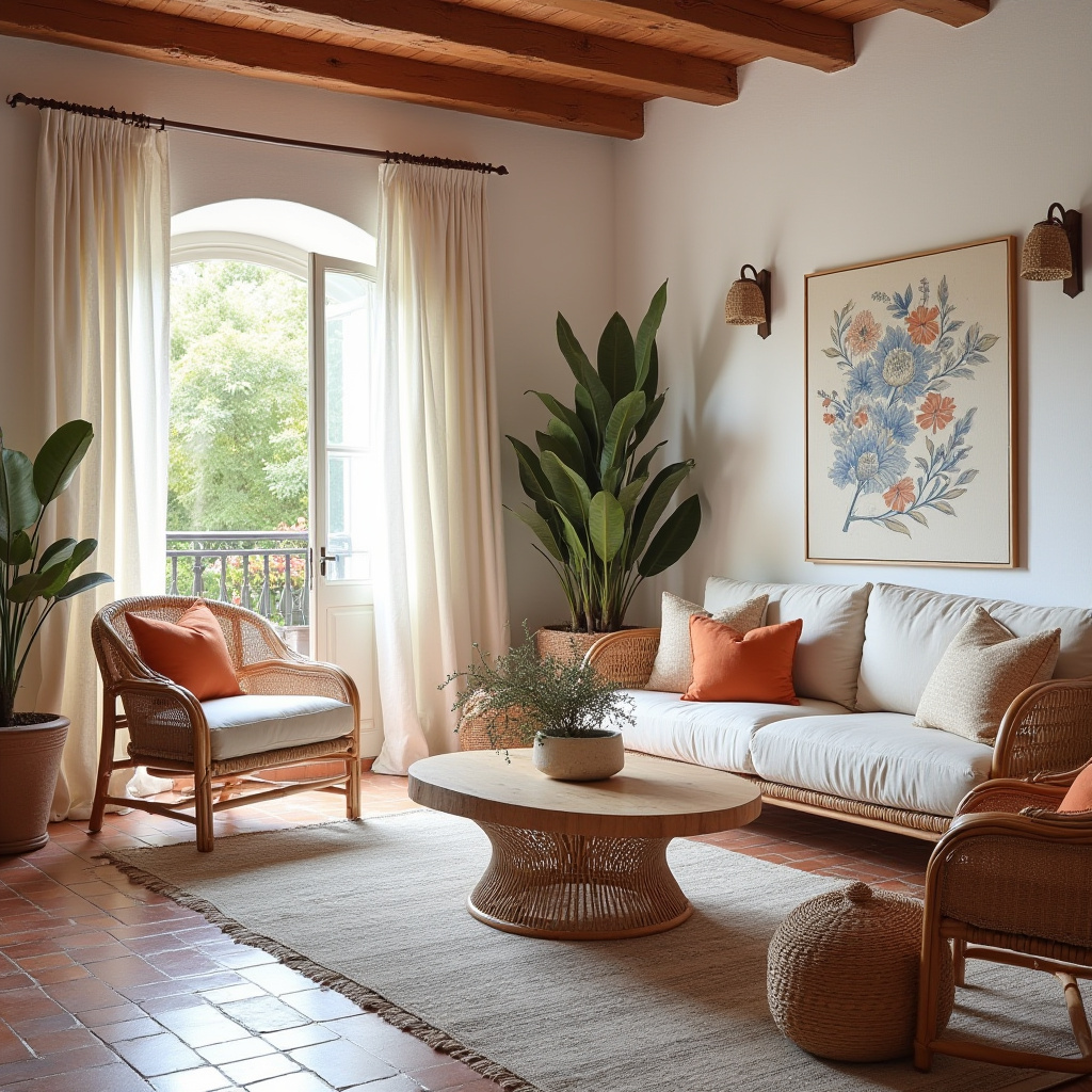 western boho living room 16