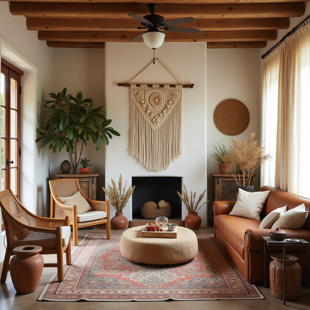 western boho living room 2