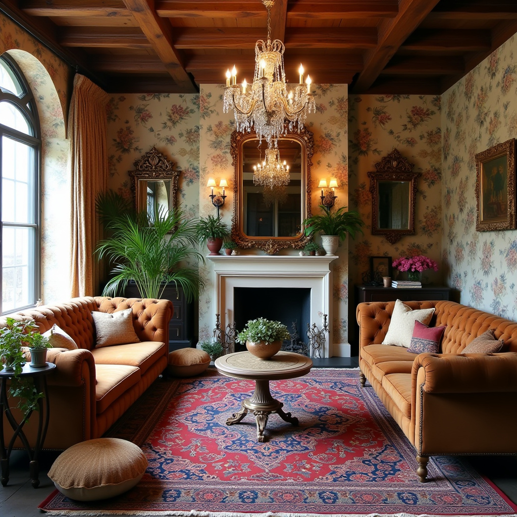 western boho living room 38