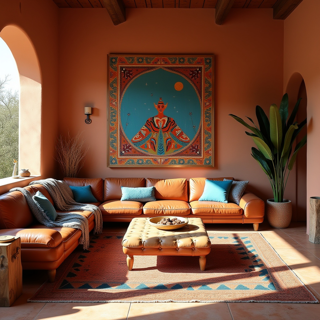 western boho living room 5