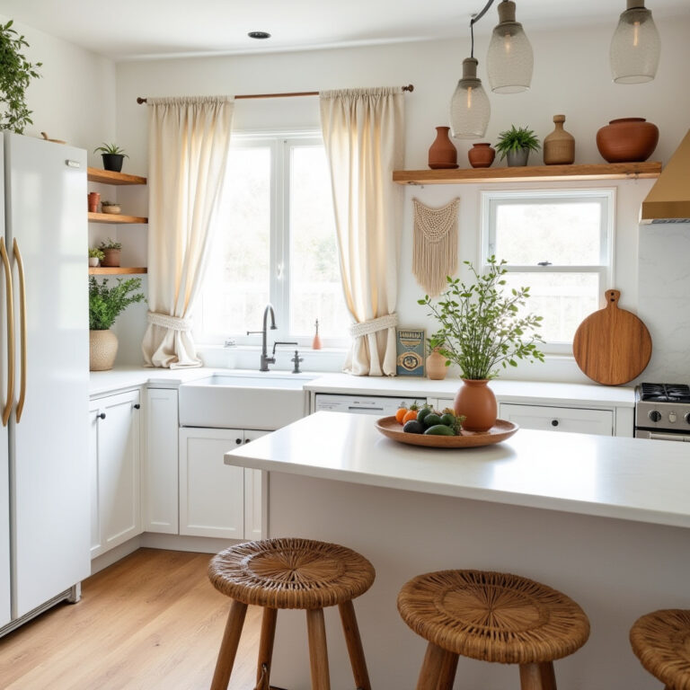 white boho kitchen 1