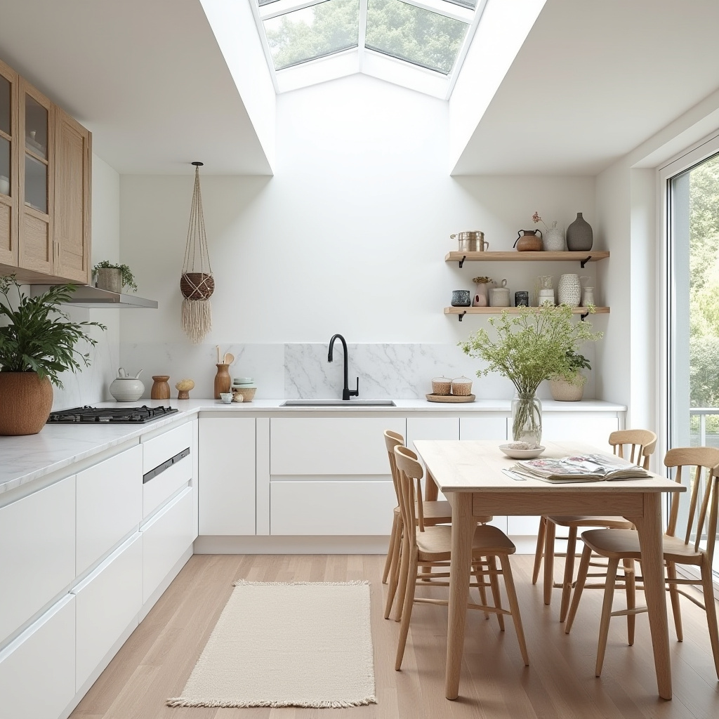 white boho kitchen 11