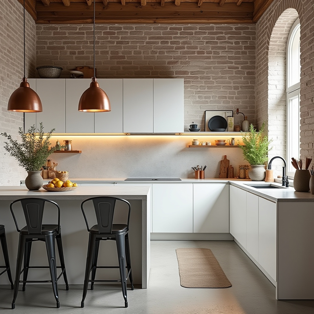 white boho kitchen 14