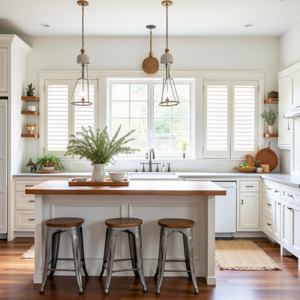 white boho kitchen 25