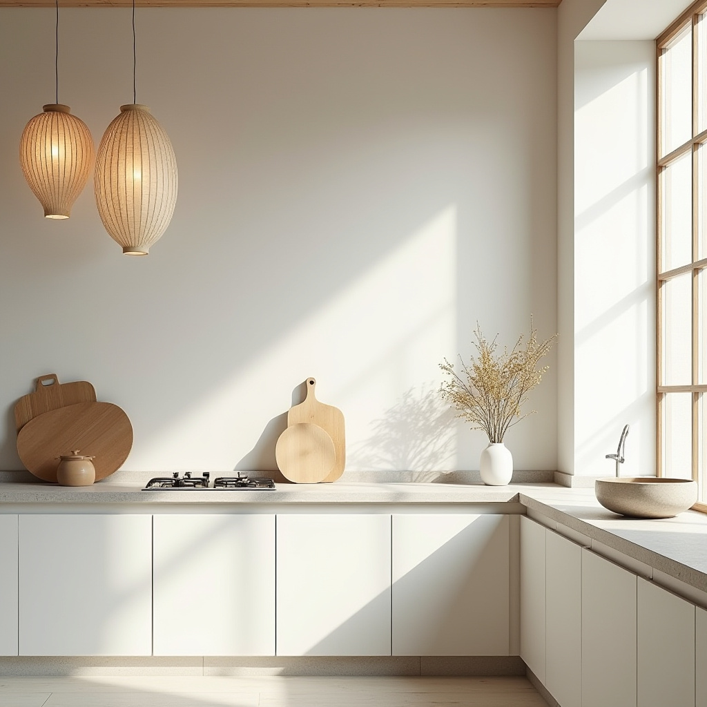 white boho kitchen 28
