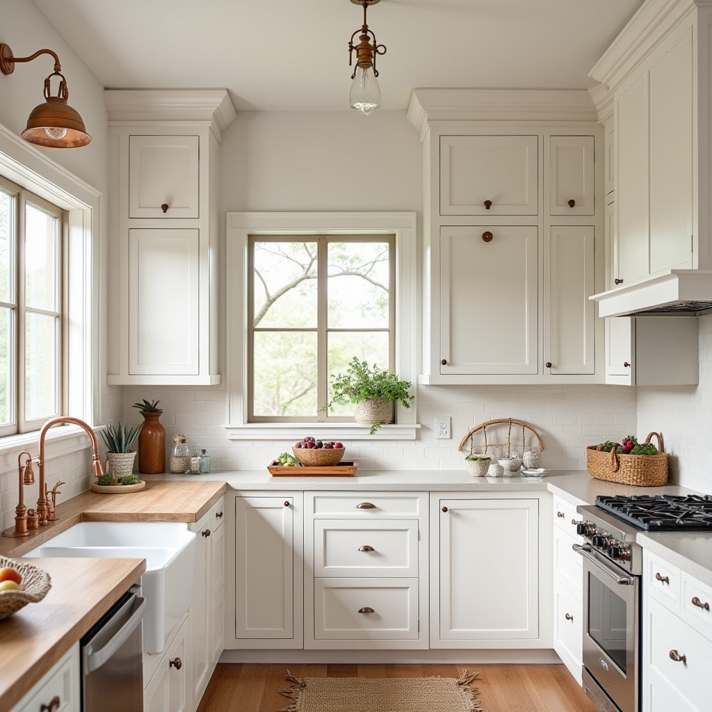 white boho kitchen 33