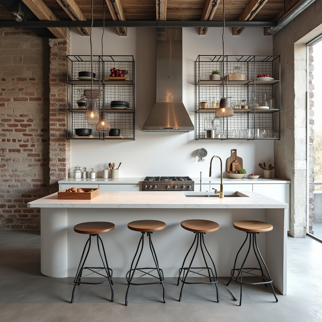 white boho kitchen 38