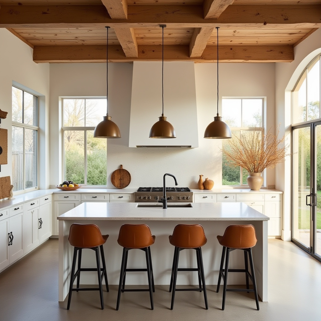 white boho kitchen ideas 10