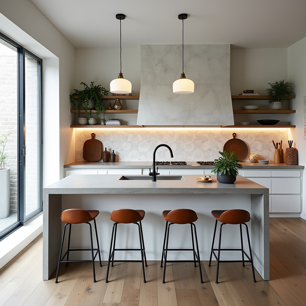 white boho kitchen ideas 13