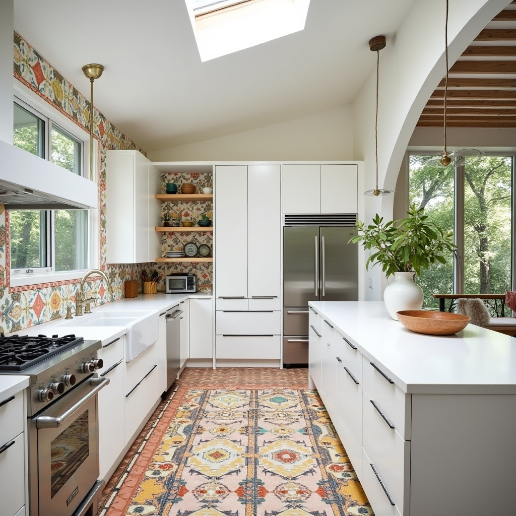 white boho kitchen ideas 19