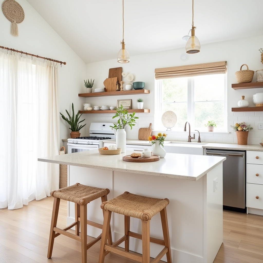 white boho kitchen ideas 2