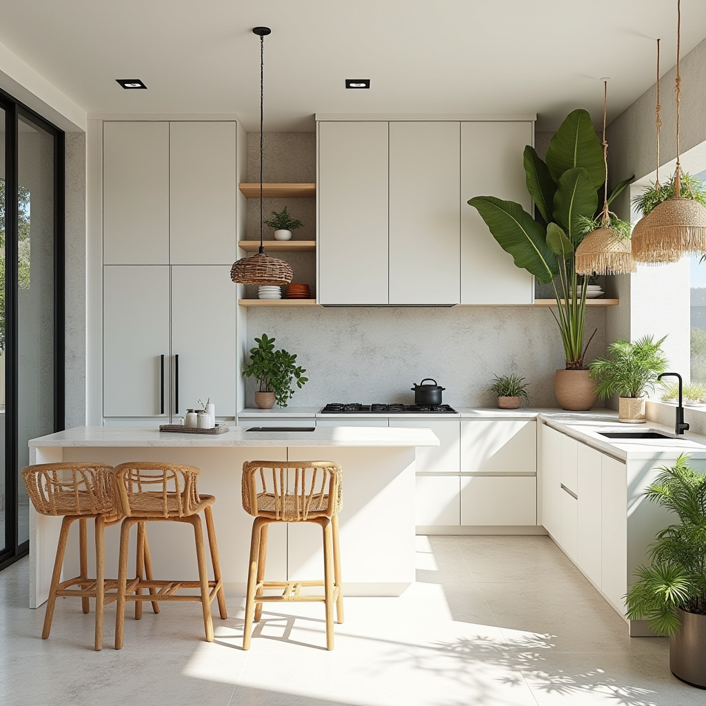 white boho kitchen ideas 6