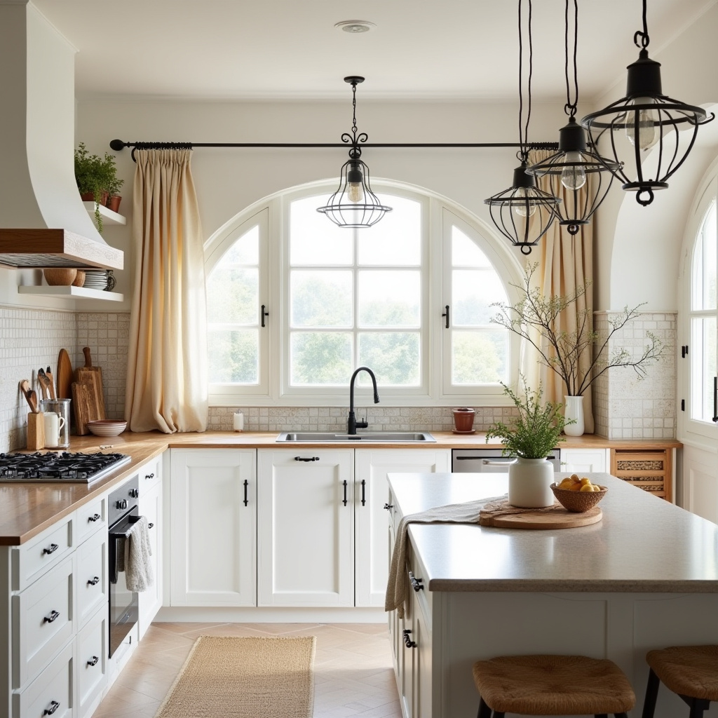 white boho kitchen ideas 7