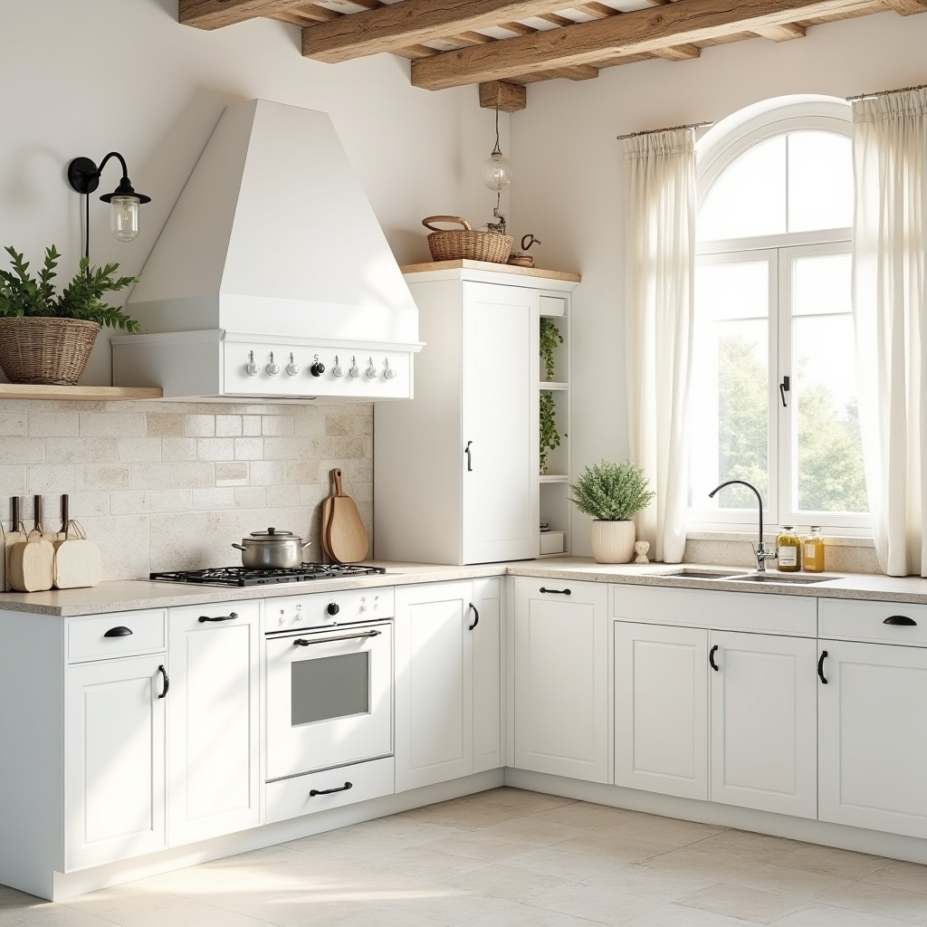 white boho kitchen ideas 8