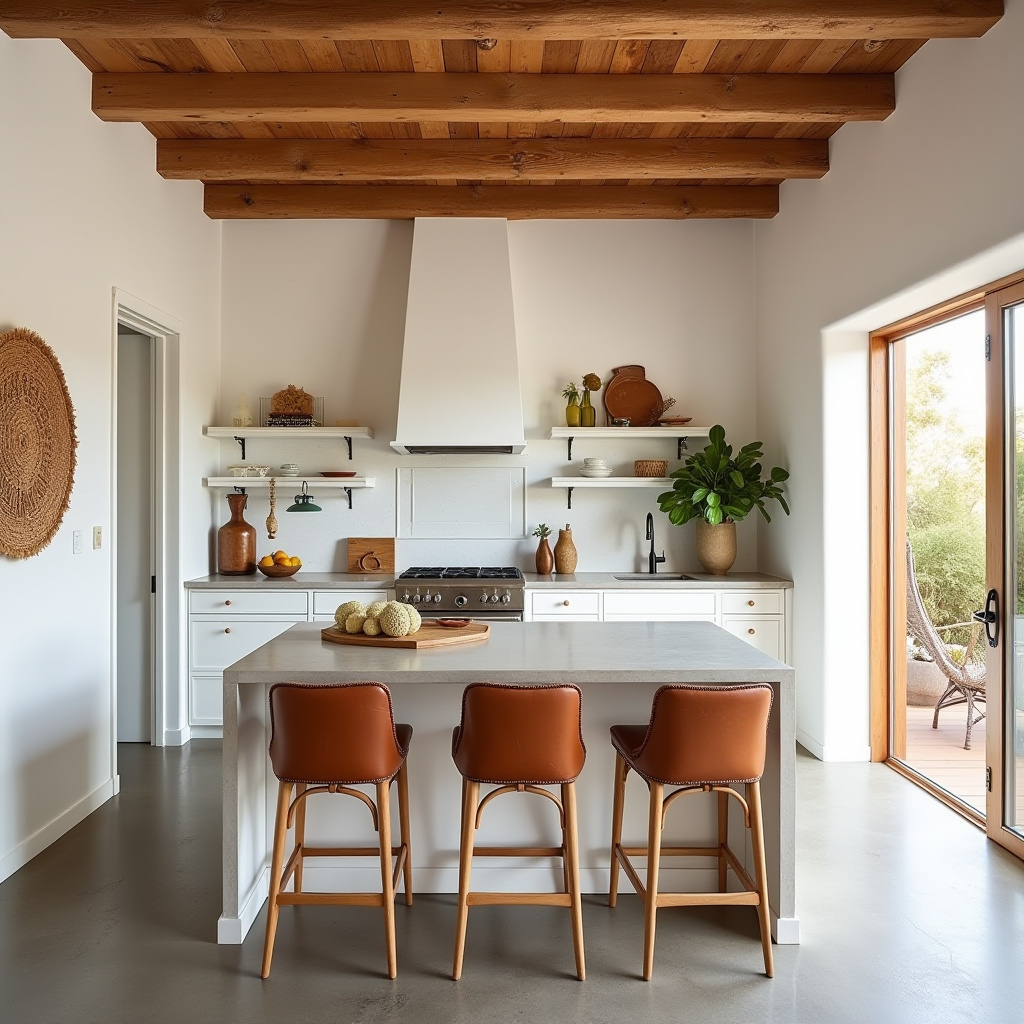 white boho kitchen ideas 9